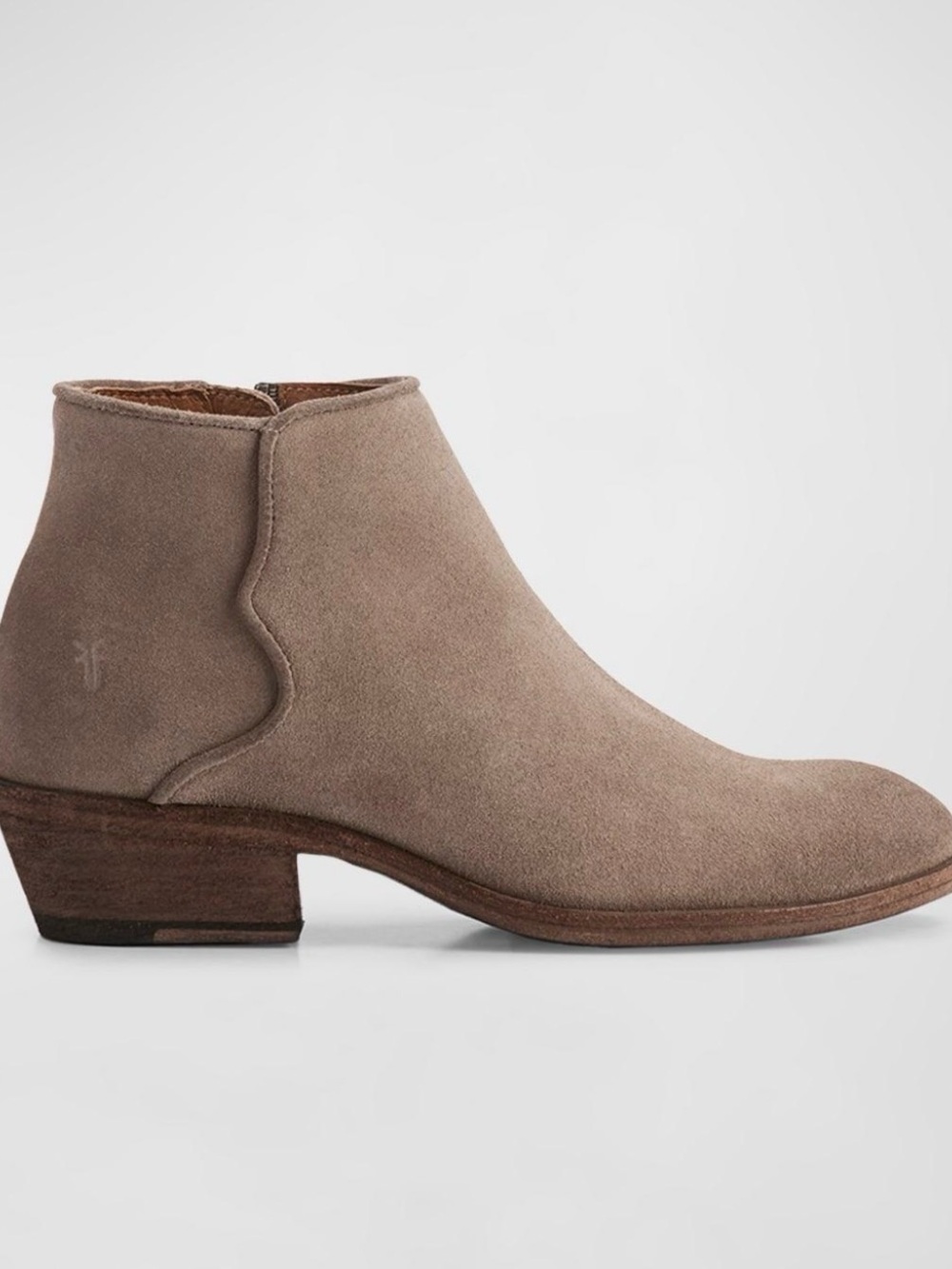 Frye Taupe Suede Ankle Boot